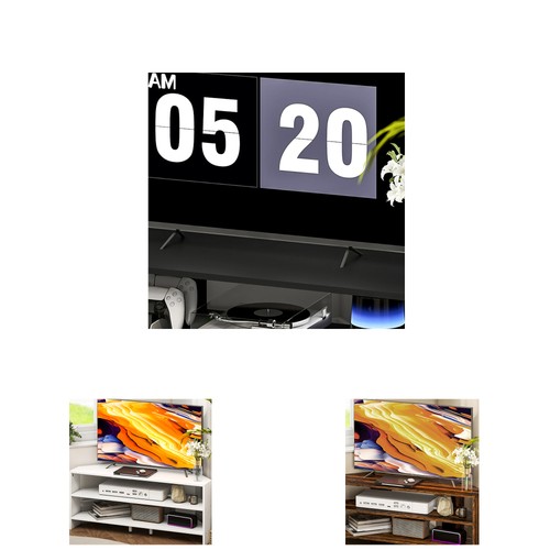 Homcom corner stand for - tv,