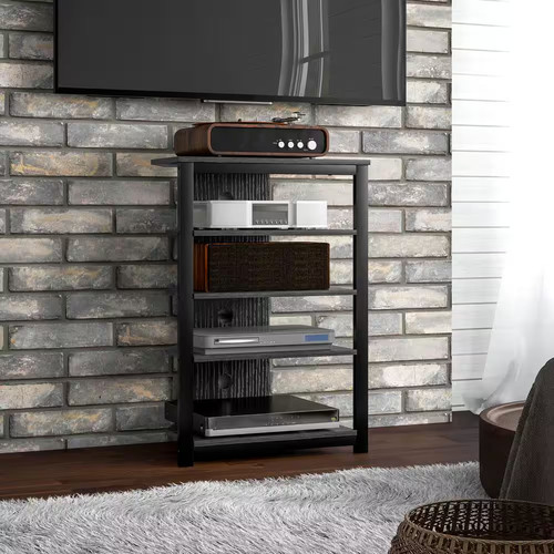 Media stand with - led, 4-tier