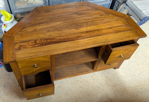 Solid dark wood corner - solid,