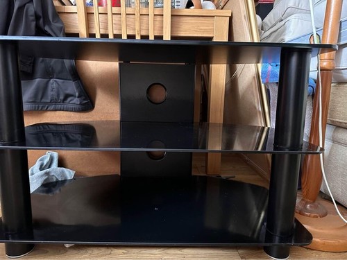 Small black glass corner - small,