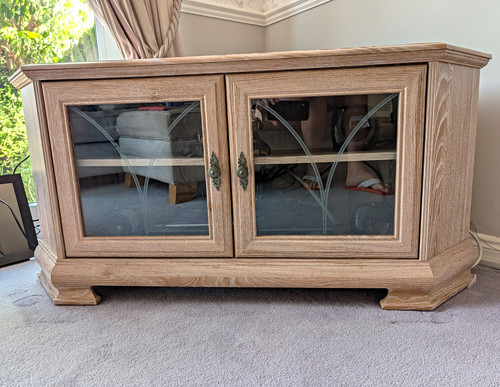Limed oak glass - oak, &