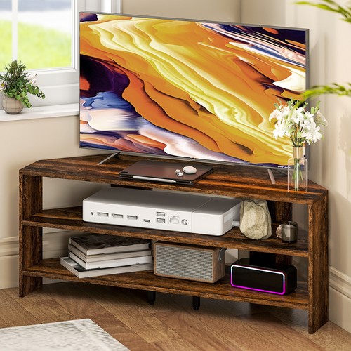 Homcom corner stand - stand,, tv