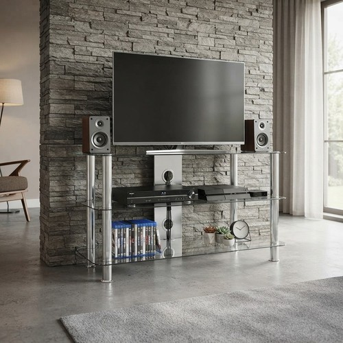 Elegant glass corner stand - glass,